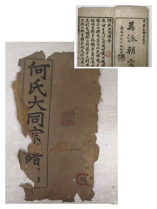 庐江郡何氏大同宗谱